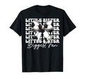Little Sister Biggest Fan Soccer Sister T-Shirt - Unique Graphic Men Women