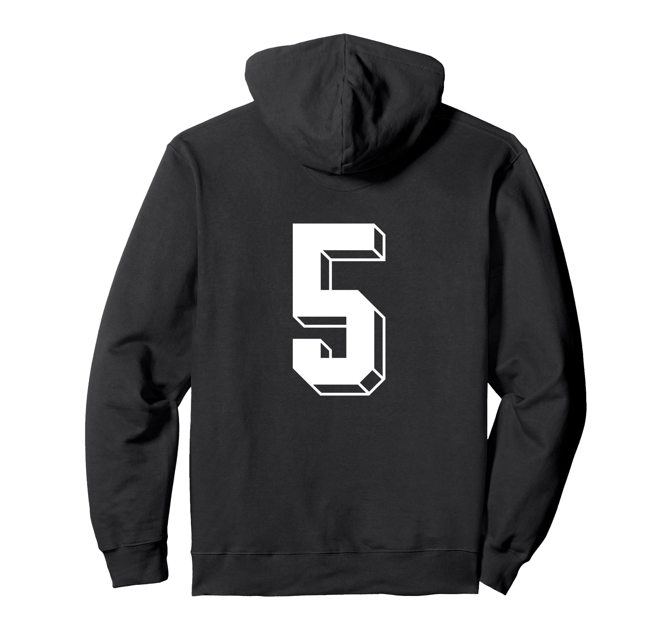 Number 5 Backside 80S 90S Team Jersey Hoodie - Unique Graphic for Adults