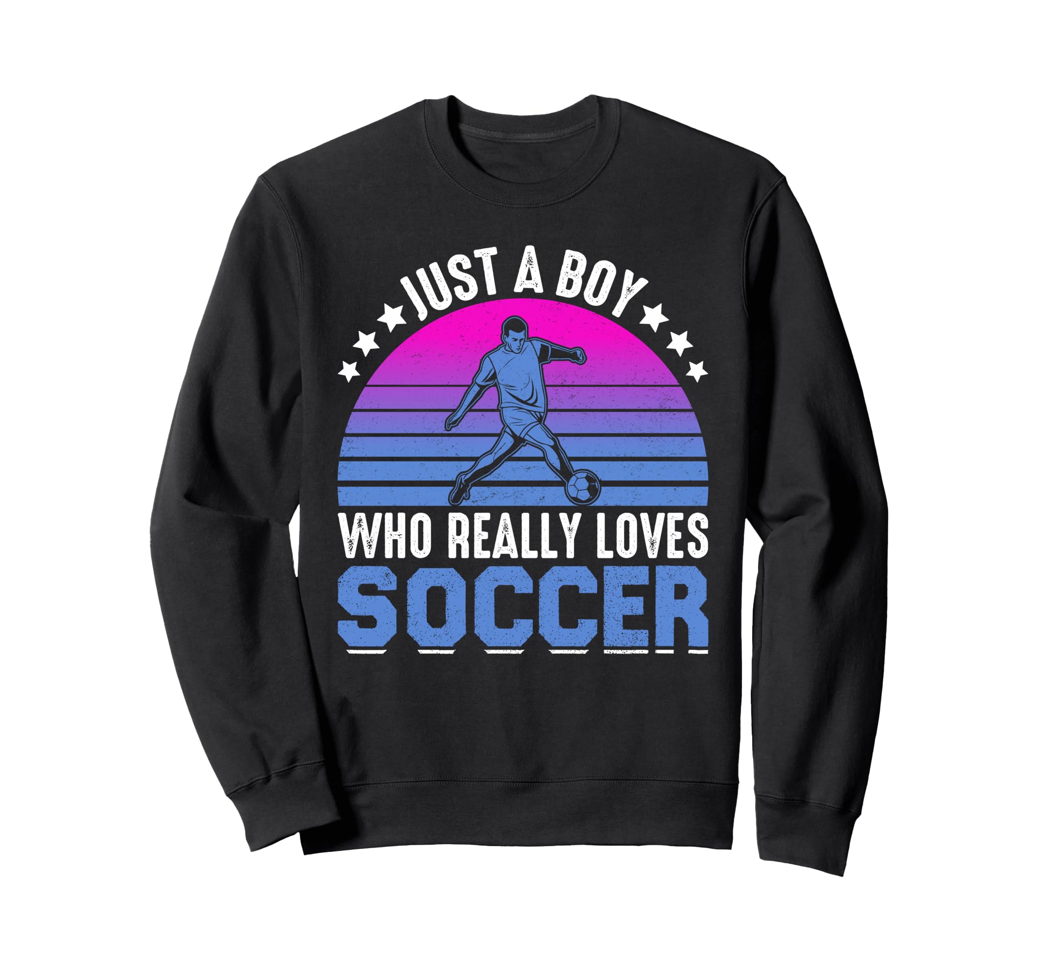 Just Who Really Loves Soccer Play Sweatshirt - Casual Everyday Wear Unisex