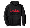 Live Love Soccer Ball Gift Sports Hoodie - Streetwear Style for Adults