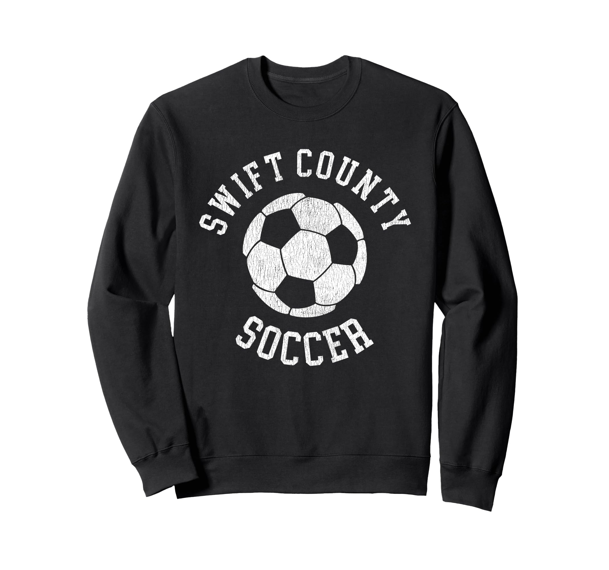 Swift County Soccer Distressed 90S Sweatshirt - Streetwear Style for Adults