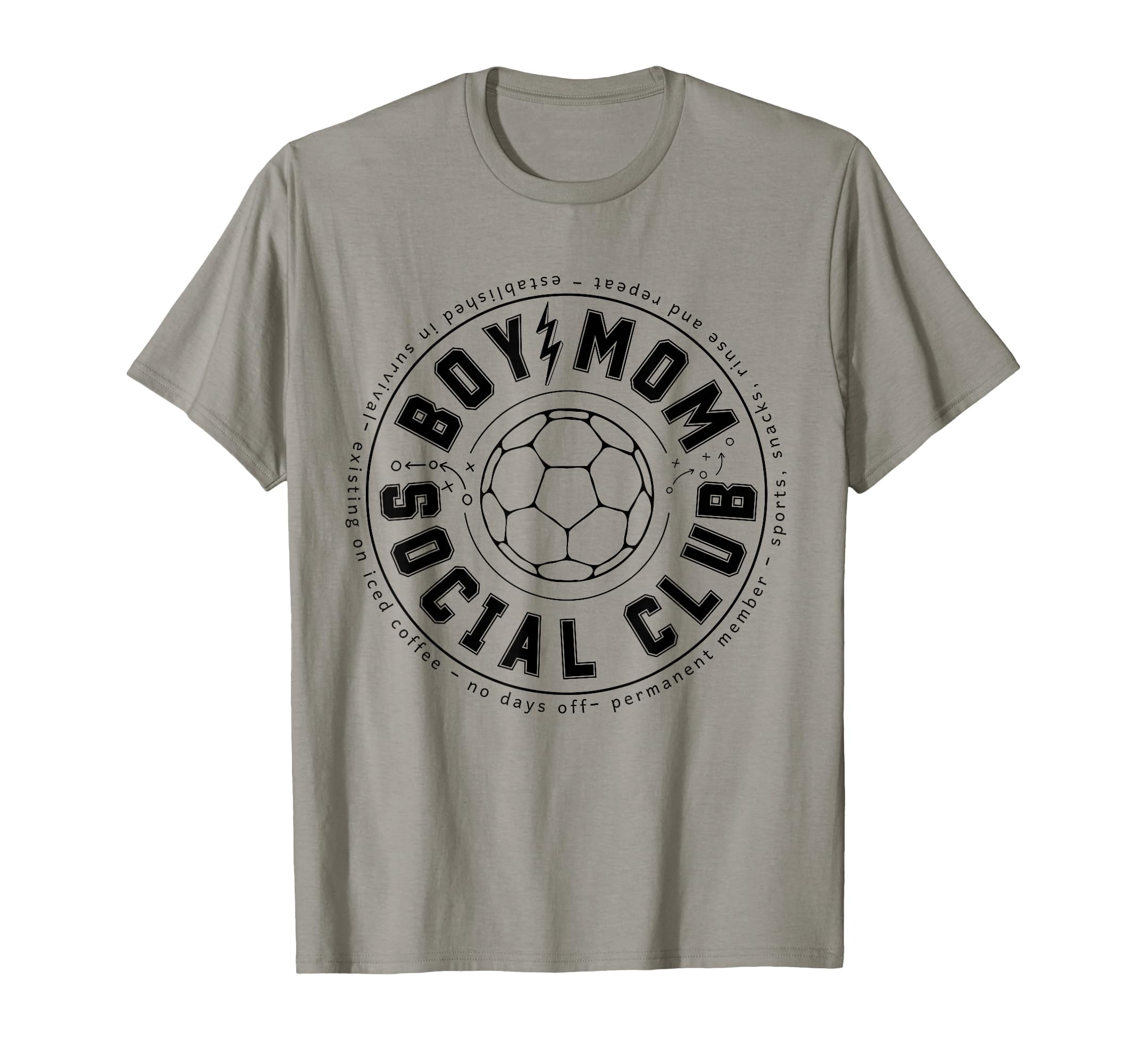 Soccer Mom Social Club Sports Game Day T-Shirt - Trendy Graphic for Adults