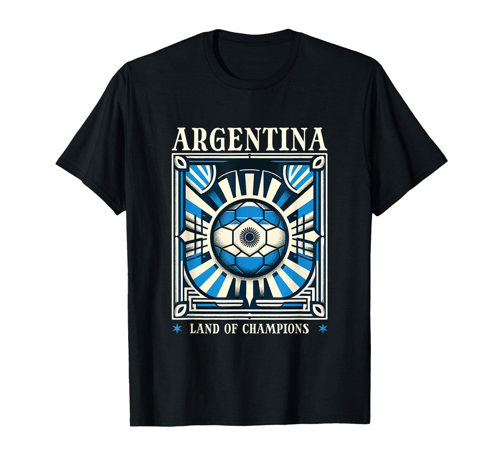 Argentina Land Champions Football T-Shirt - Novelty Apparel for Adults
