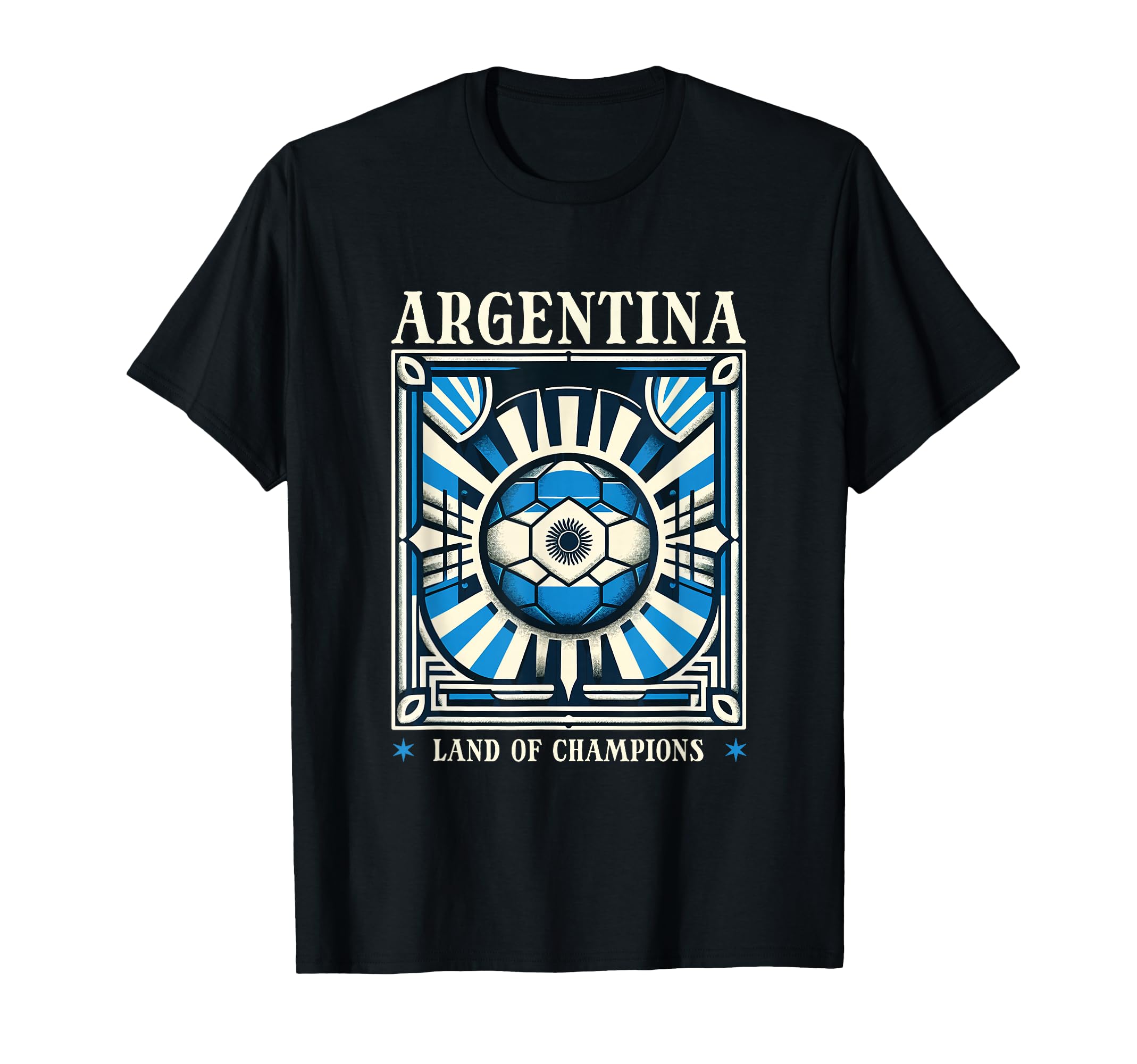 Argentina Land Champions Football T-Shirt - Novelty Apparel for Adults
