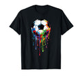 Dripping Soccer Drip Ice Cream Drip T-Shirt - Custom Art Print Men Women