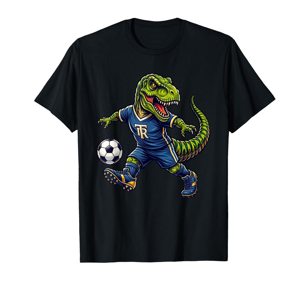 Funny Soccer Dinosaur Soccersaurus T Rex T-Shirt - Unique Graphic Unisex