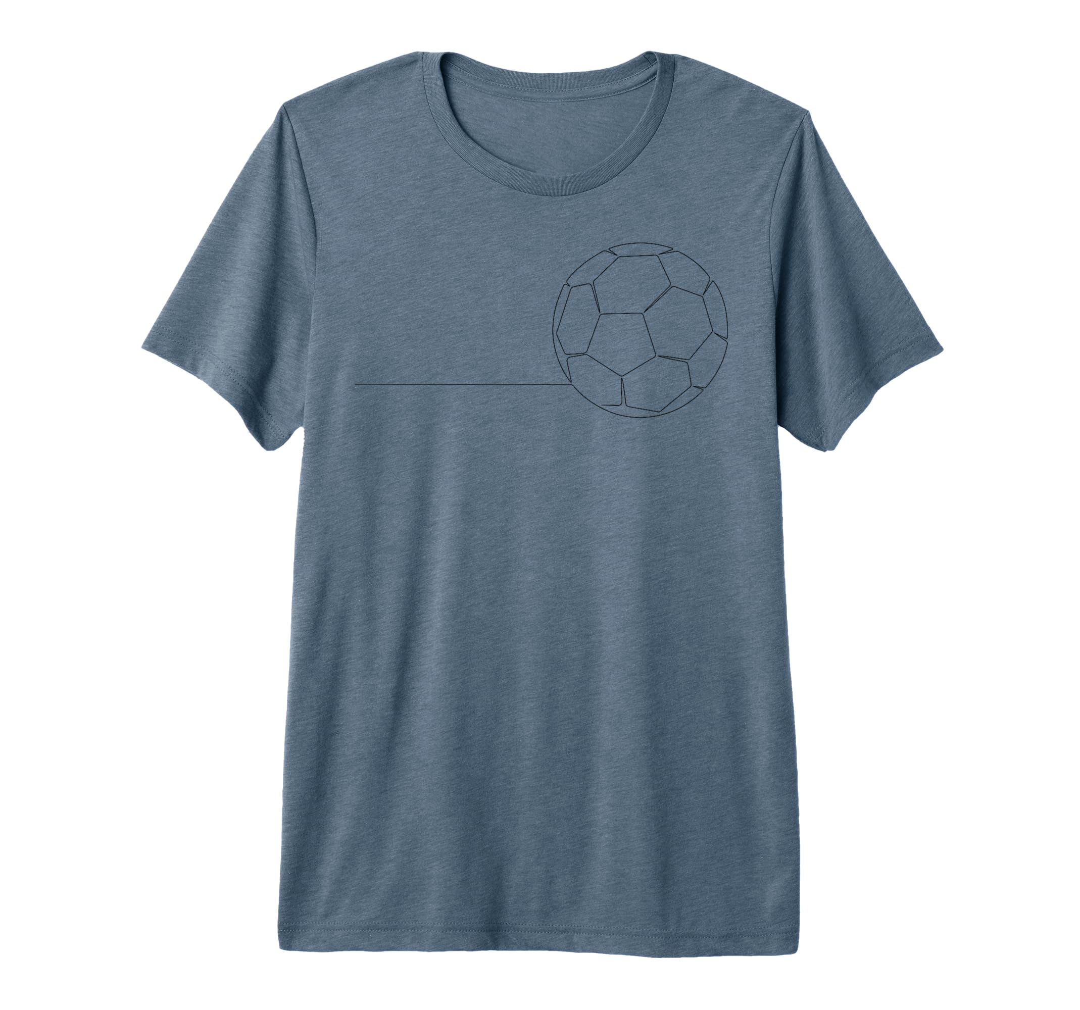 One Line Art Minimalist Soccer Coach T-Shirt - Graphic Print Men Women