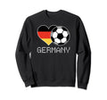 Germany Soccer German Flag Love Sweatshirt - Graphic Print Men Women