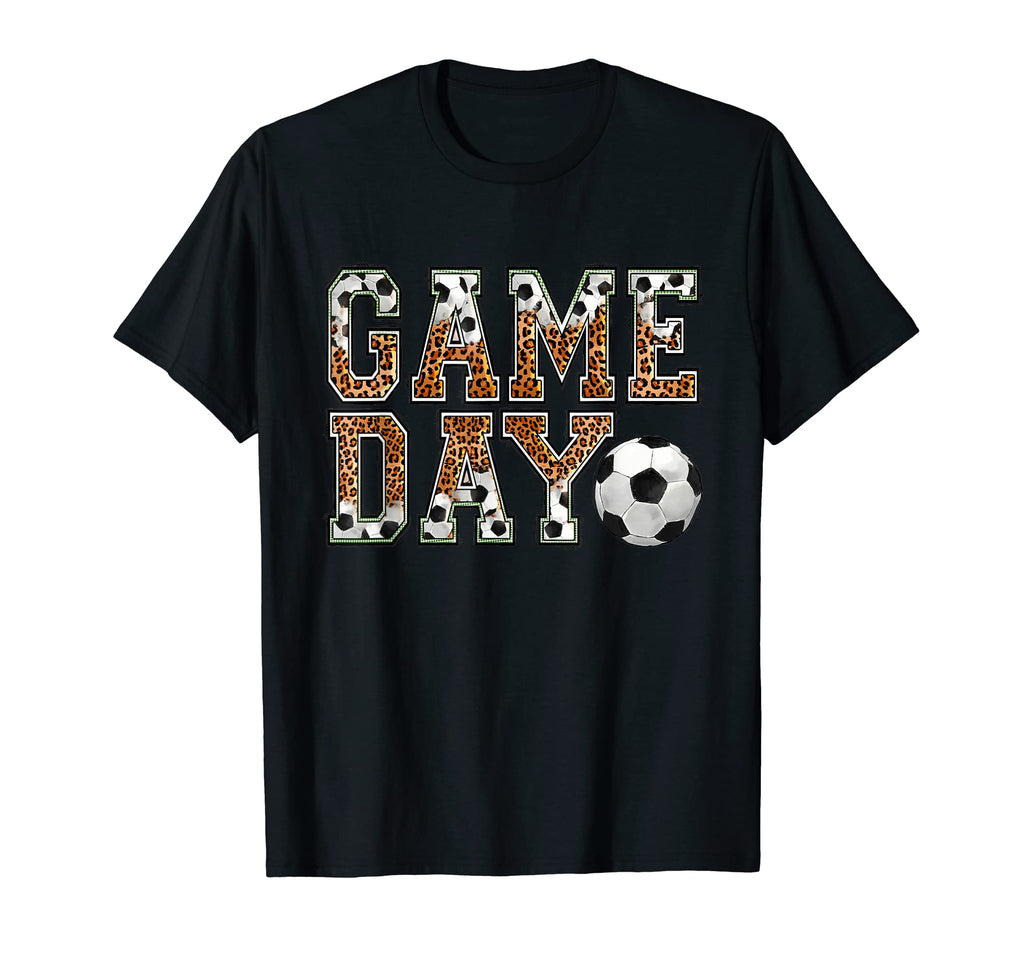 Game Day Vibes Leopard Soccer Season T-Shirt - Unique Graphic Unisex