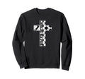 Jesus Saves Soccer Cross Goalie Sweatshirt - Minimalist Print for Adults