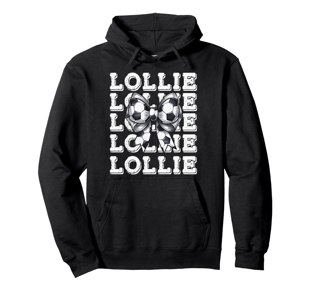 Coquette Soccer Lollie Matching Family Bow Hoodie - Trendy Graphic Unisex