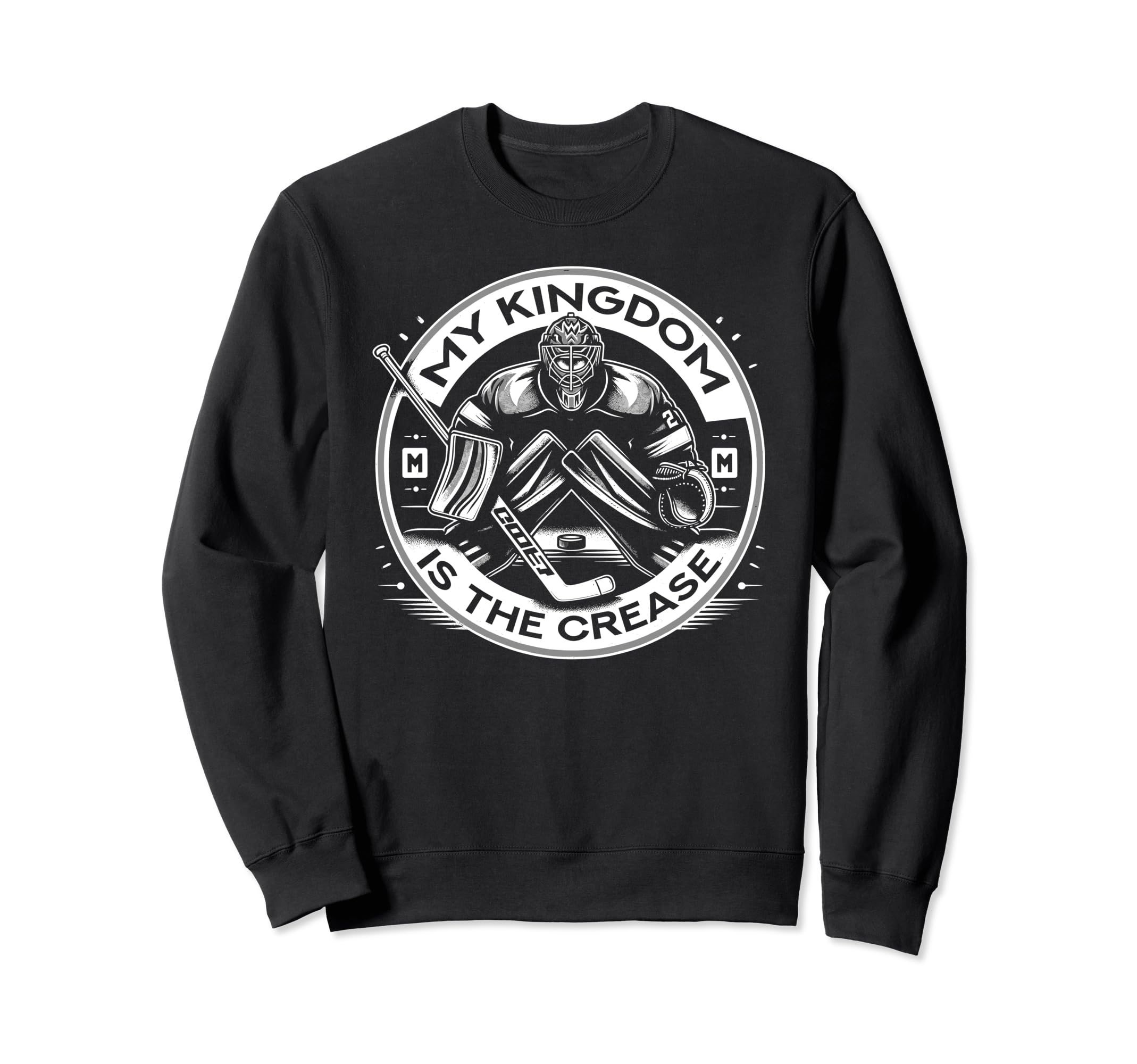 Ice Hockey Goalie Goaltender Sweatshirt - Fun Novelty Design Men Women