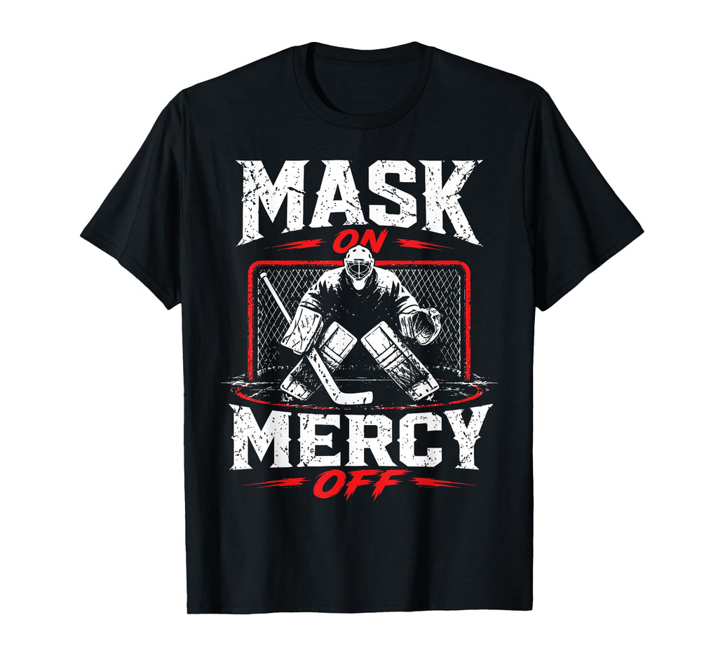 Ice Hockey Goalkeeper Mask Hockey T-Shirt - Streetwear Style for Adults