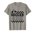 Soccer Gigi Checker Checkered T-Shirt - Casual Everyday Wear for Adults