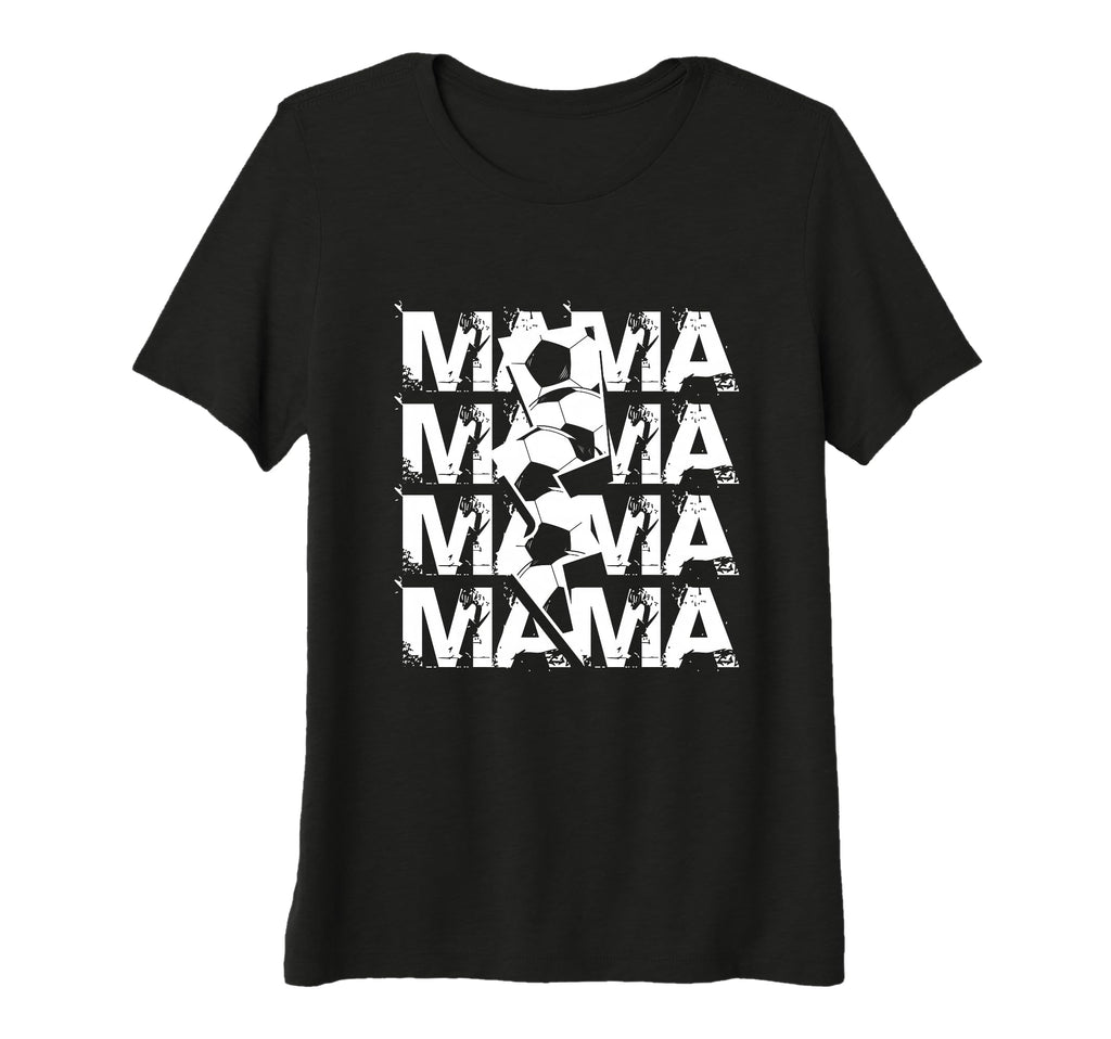 Womens Soccer Mama Mothers Day Sport T-Shirt - Graphic Print for Adults