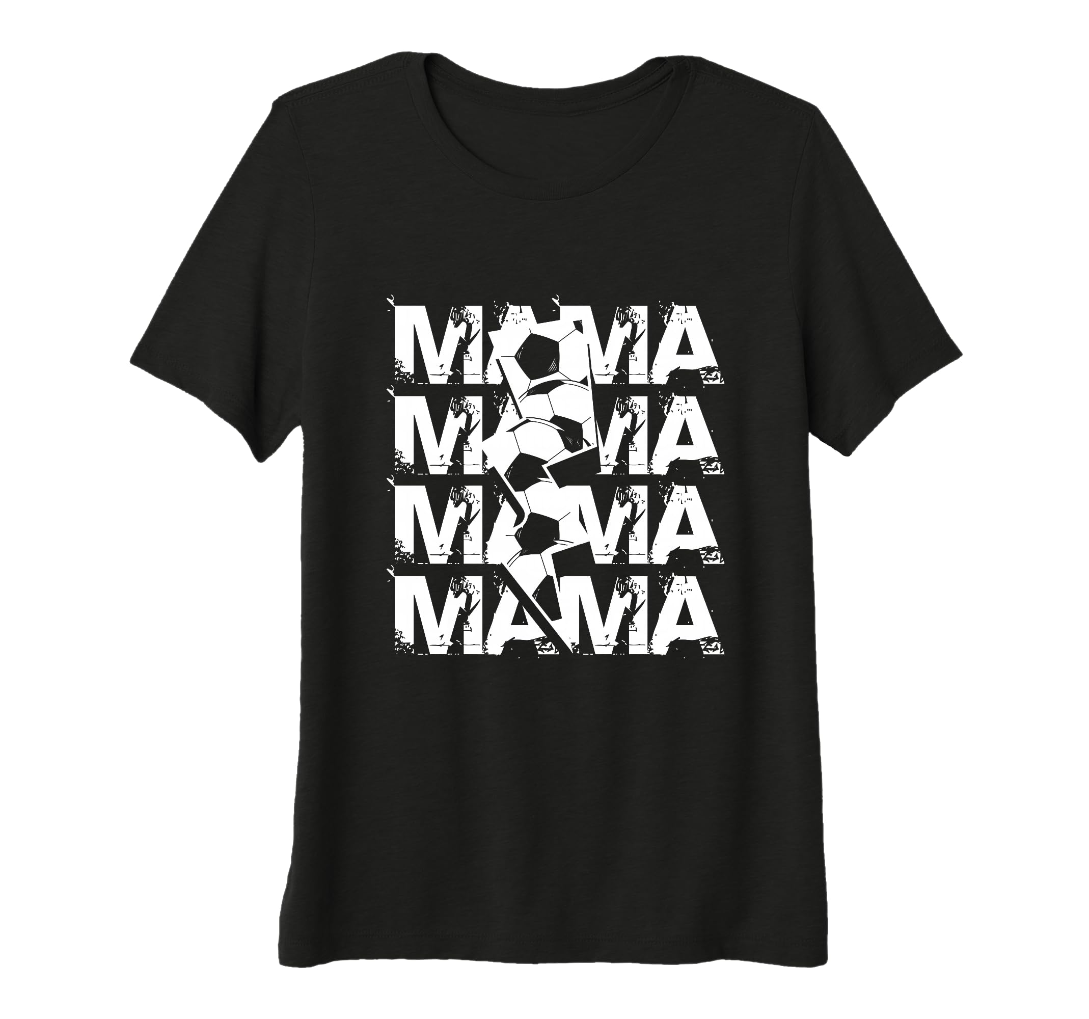 Womens Soccer Mama Mothers Day Sport T-Shirt - Graphic Print for Adults