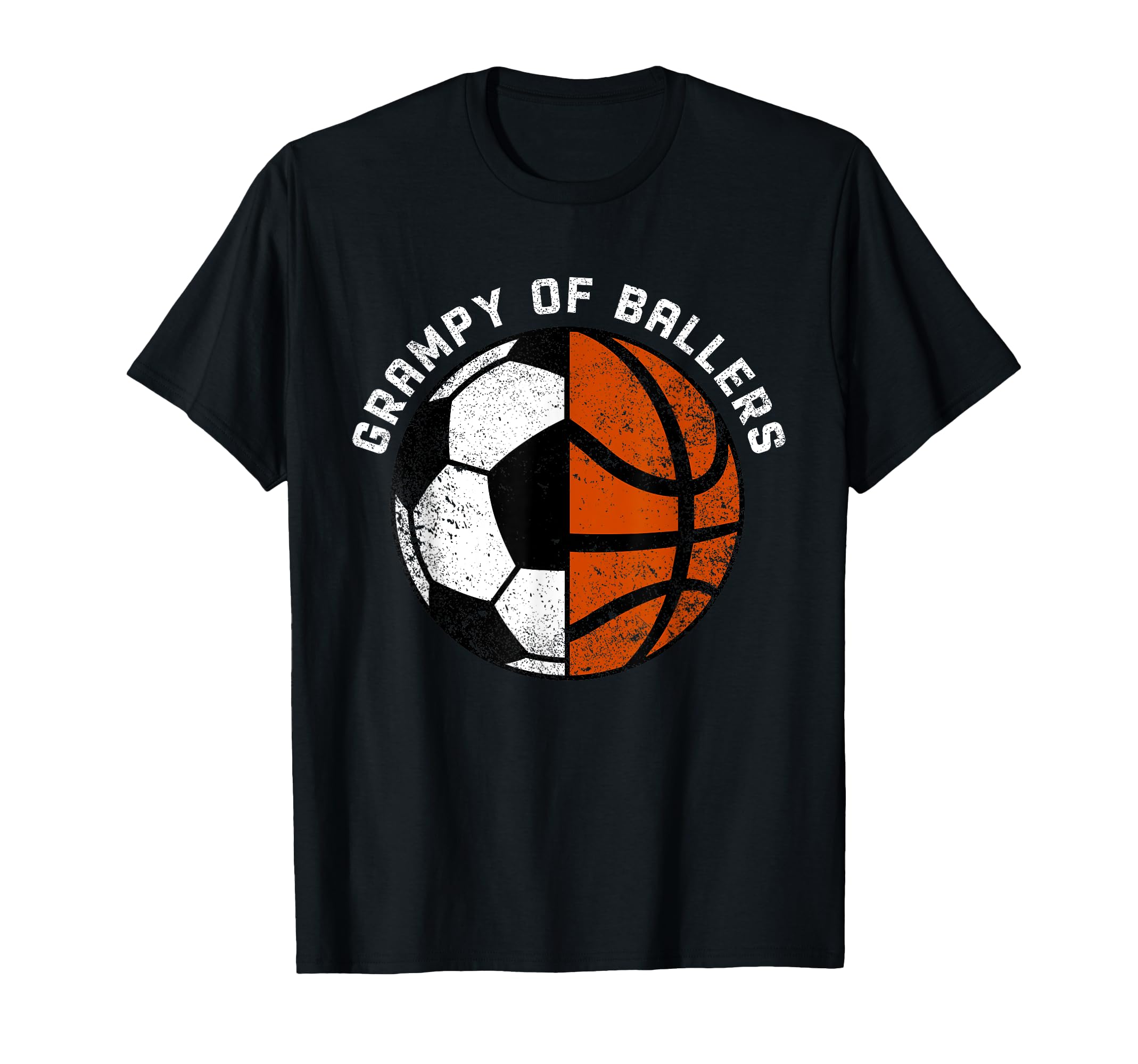 Grampy Ballers Funny Soccer Basketball T-Shirt - Novelty Apparel Unisex