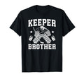 Ice Hockey Keeper Brother Hockey T-Shirt - Minimalist Print for Adults