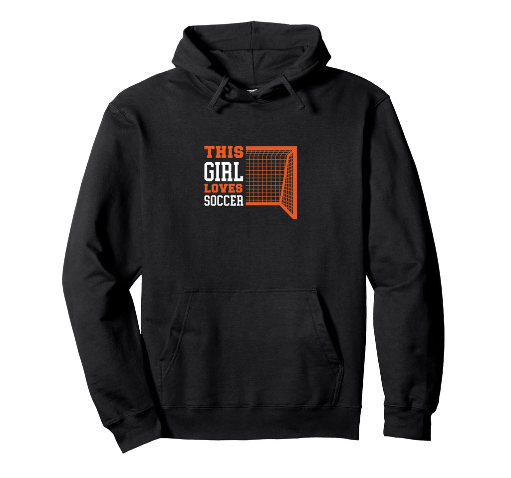Funny Loves Soccer Sport Hoodie - Minimalist Print Men Women