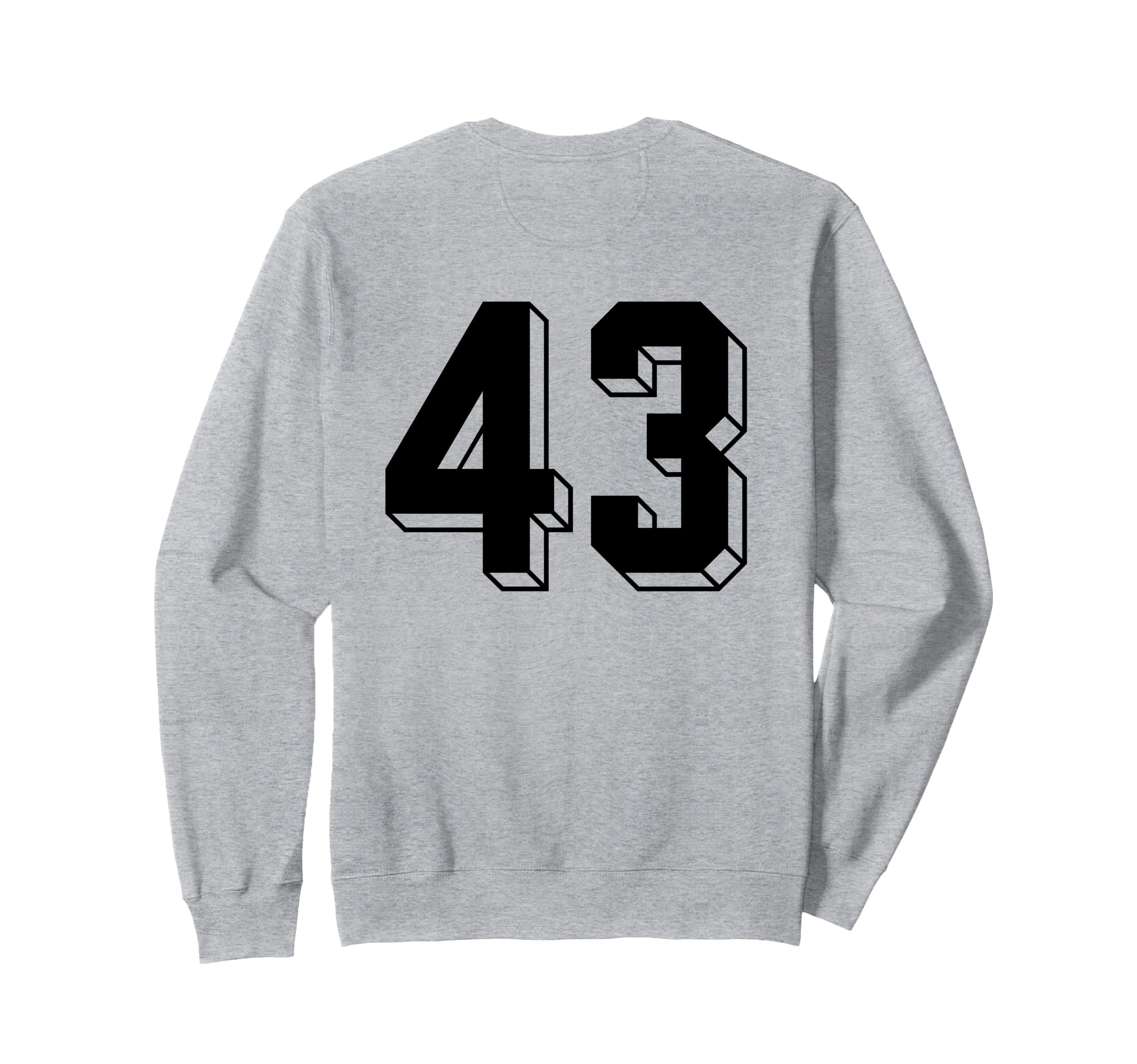Number 43 Backside 80S 90S Team Sweatshirt - Custom Art Print Men Women