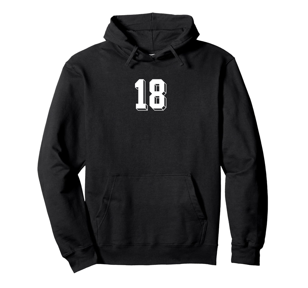 Number 18 80S 90S Soccer Team Jersey Hoodie - Streetwear Style Men Women