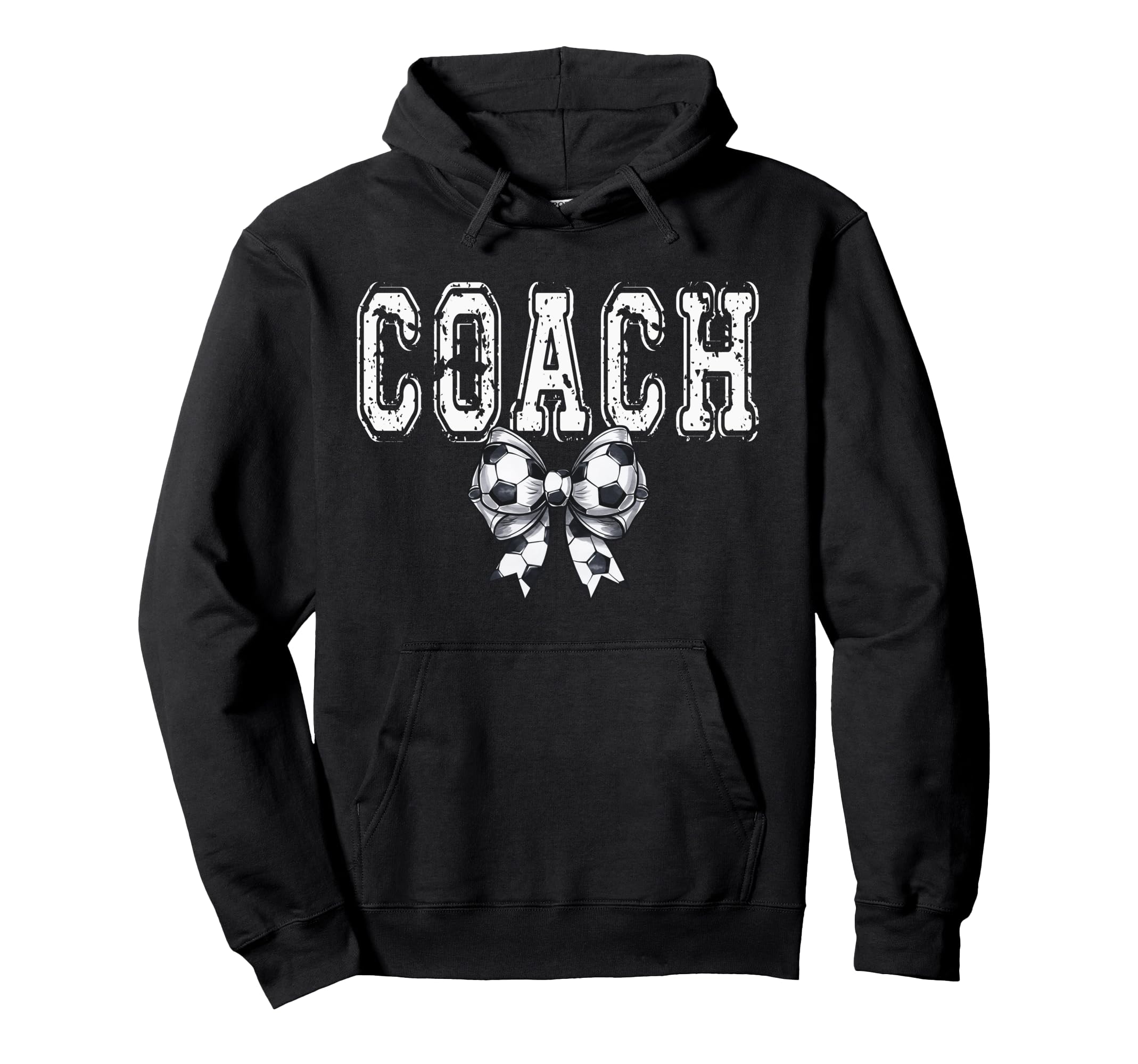 Coquette Soccer Coach Spirit Hoodie - Trendy Graphic Unisex