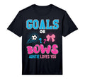 Mens Goals Or Bows Auntie Loves You T-Shirt - Trendy Graphic for Adults