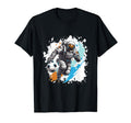 Astronaut Playing Soccer Funny T-Shirt - Fun Novelty Design Men Women