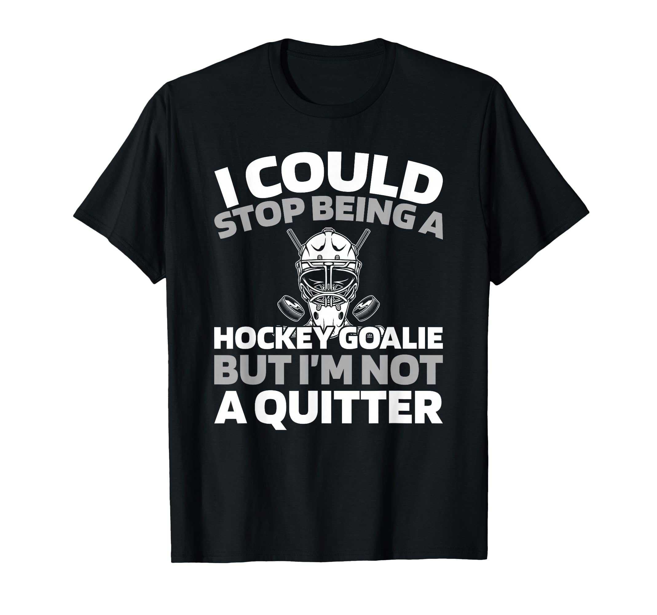 Hockey Goalkeeper Ice Hockey Goalie T-Shirt - Minimalist Print for Adults