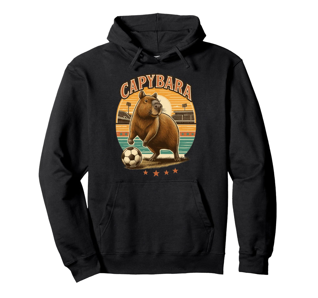 Capybara Soccer Hoodie - Custom Art Print Men Women