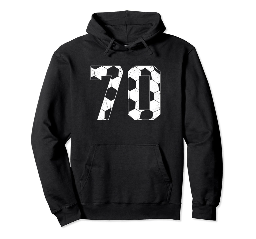 70Th Birthday Soccer Player Football 70 Hoodie - Aesthetic Graphic Unisex