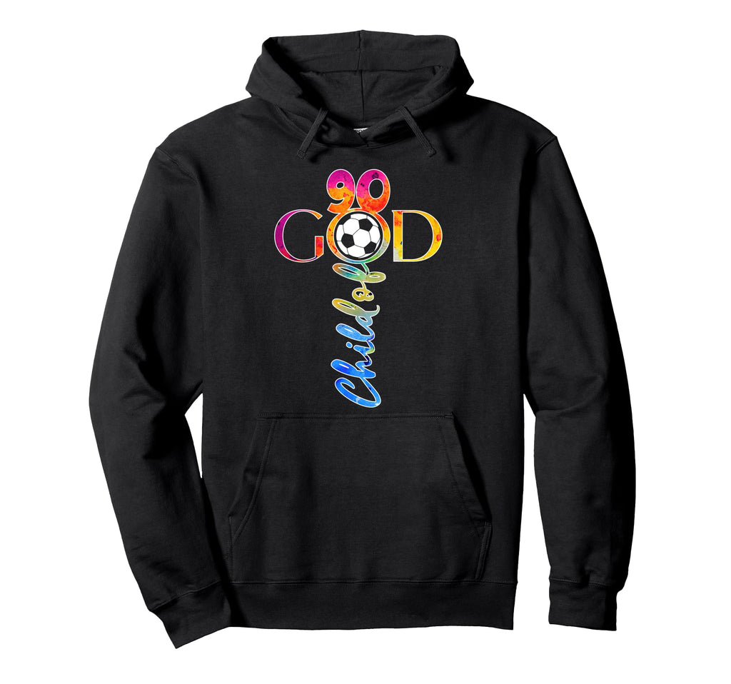 Jesus 90 Years Child God Soccer 90Th Hoodie - Graphic Print for Adults