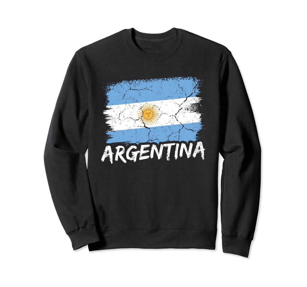 Argentina Flag Football Fan Soccer Team Sweatshirt - Unique Graphic Unisex