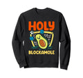 Holy Blockamole Soccer Goalkeeper Sweatshirt - Minimalist Print for Adults
