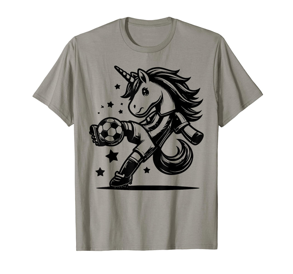 Footballer Unicorn Fans Soccer Team T-Shirt - Trendy Graphic Men Women