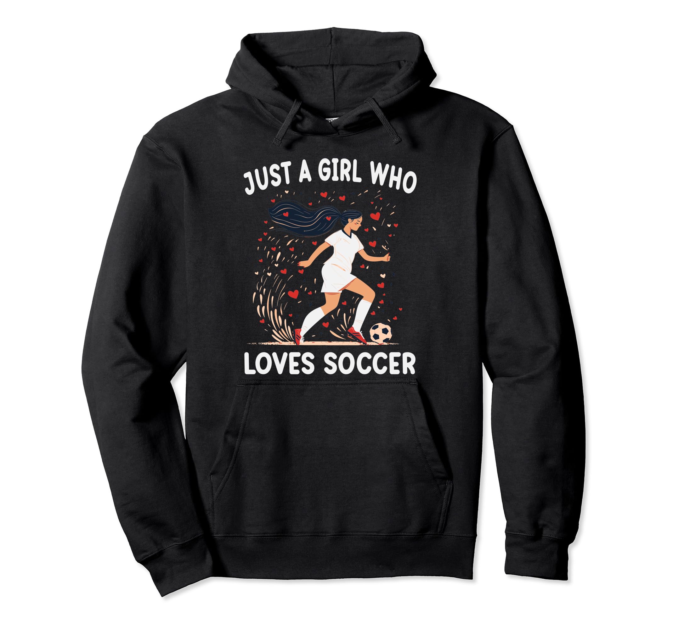 Soccer Lovers Gift Just Who Loves Soccer Hoodie - Unique Graphic Men Women