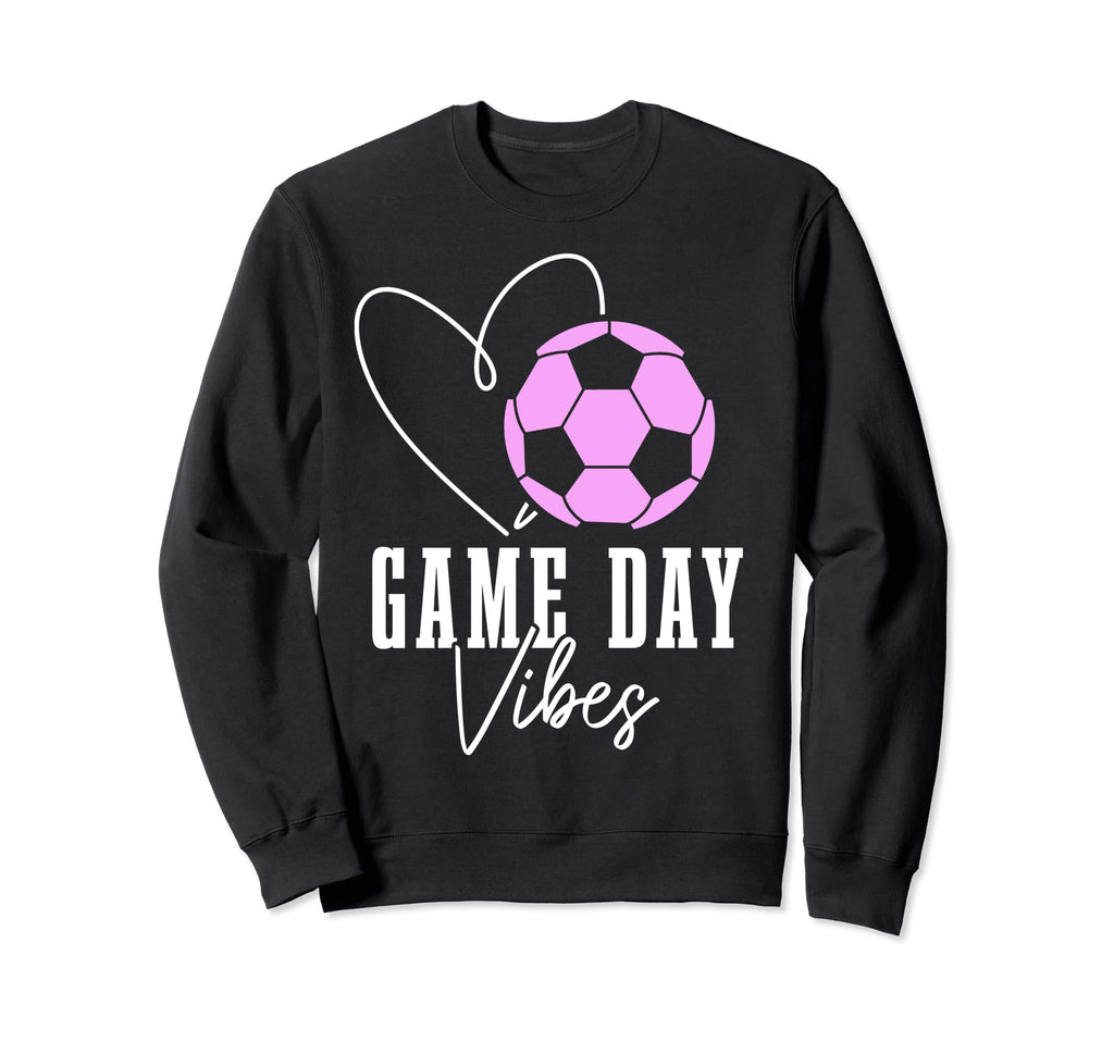 Soccer Player Game Day Vibes Coach Sweatshirt - Custom Art Print Unisex