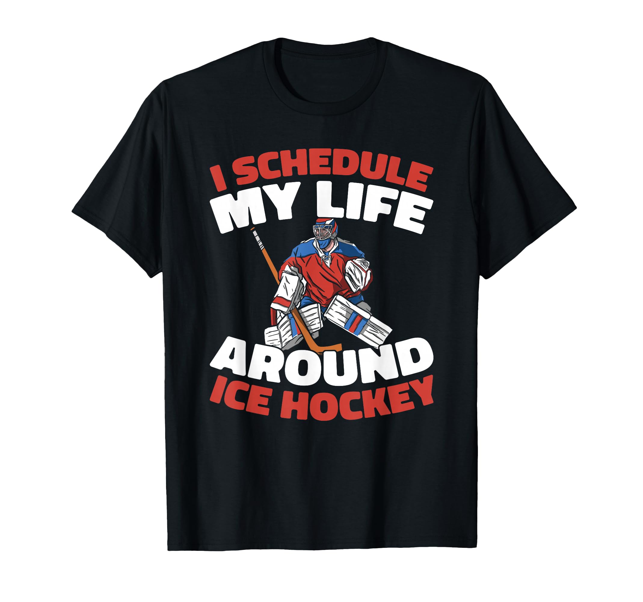 Hockey Goalkeeper Ice Hockey Goalie T-Shirt - Custom Art Print Unisex