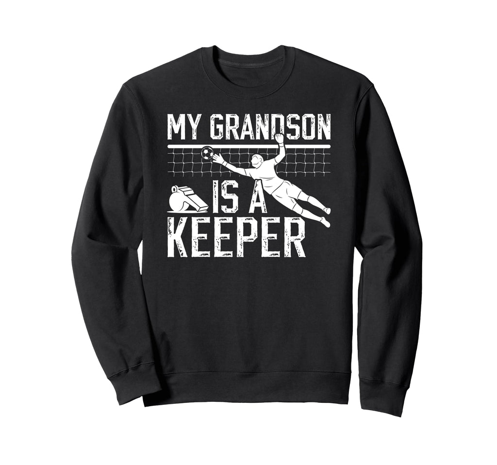Proud Soccer Keeper Pop Pop Grandpa Sweatshirt - Minimalist Print Unisex