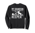 Proud Soccer Keeper Pop Pop Grandpa Sweatshirt - Minimalist Print Unisex