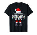 Matching Very Merry Goalkeeper Claus T-Shirt - Unique Graphic for Adults