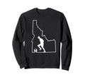 Idaho Map Soccer Player Gift Idaho Sweatshirt - Unique Graphic Unisex