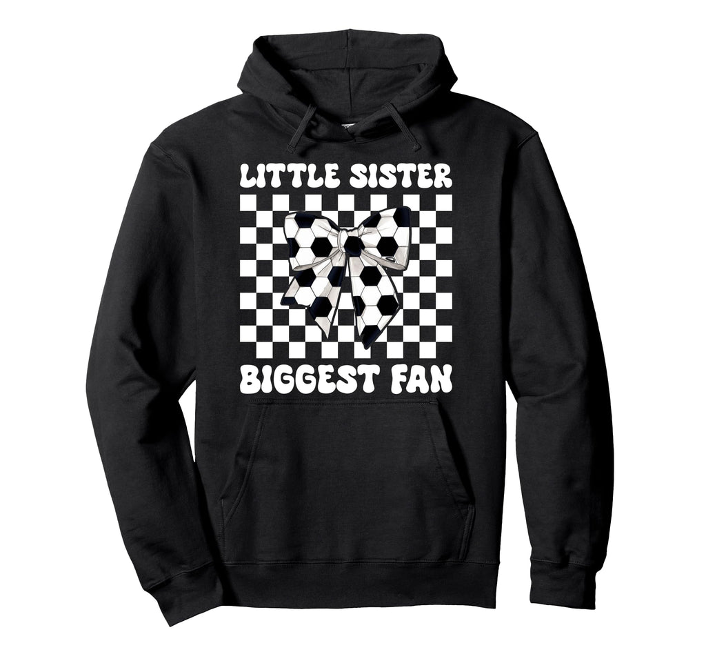 Soccer Sister Coquette Little Sister Hoodie - Trendy Graphic Unisex