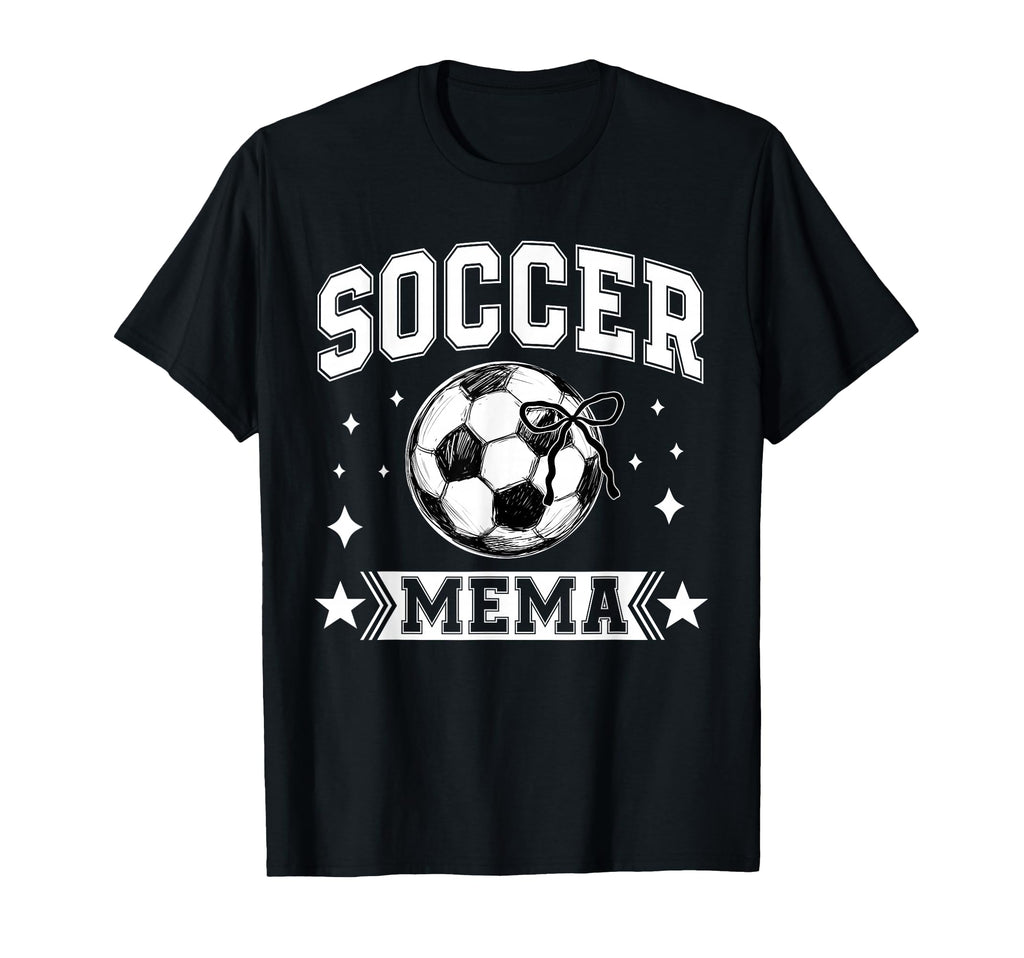 Coquette Bow Soccer Mema Soccer T-Shirt - Aesthetic Graphic for Adults