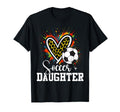 My Favorite Soccer Ball Daughter Leopard Hoodie - Graphic Print Men Women