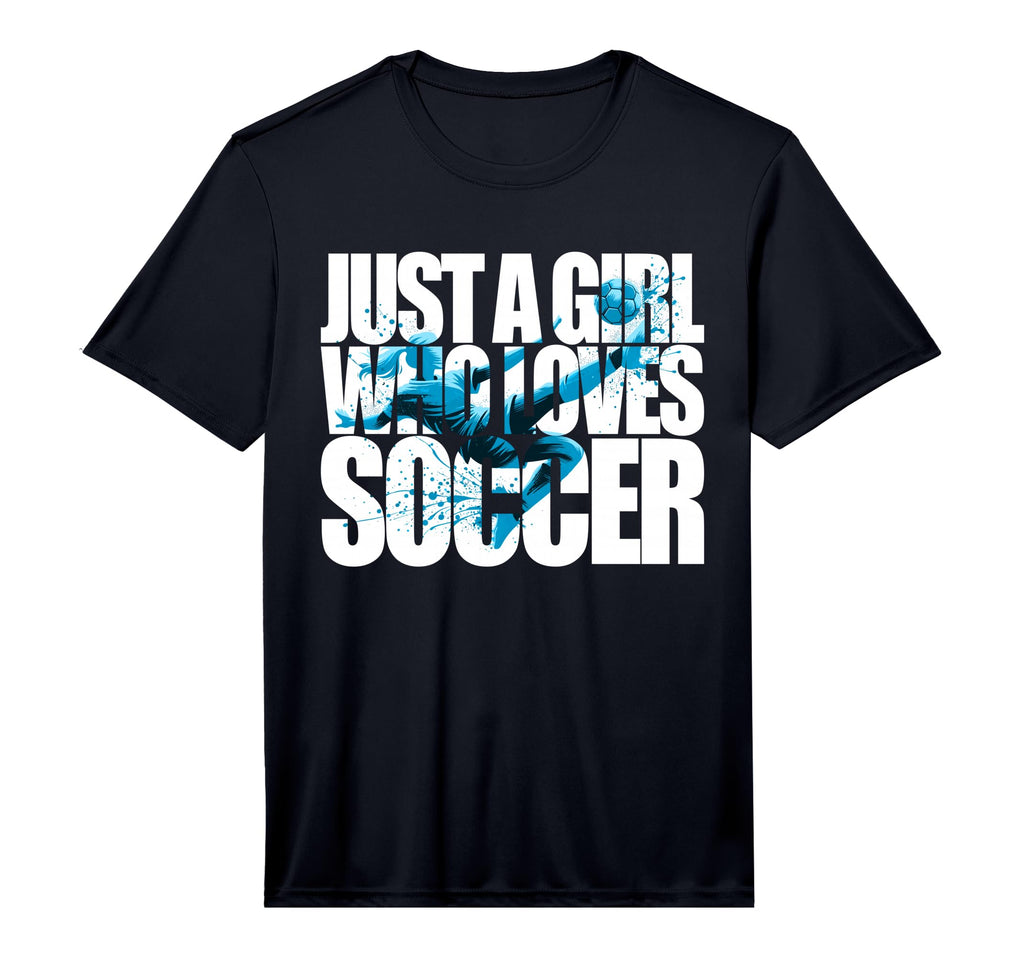 Soccer Teen Just Who Loves Soccer T-Shirt - Minimalist Print Men Women
