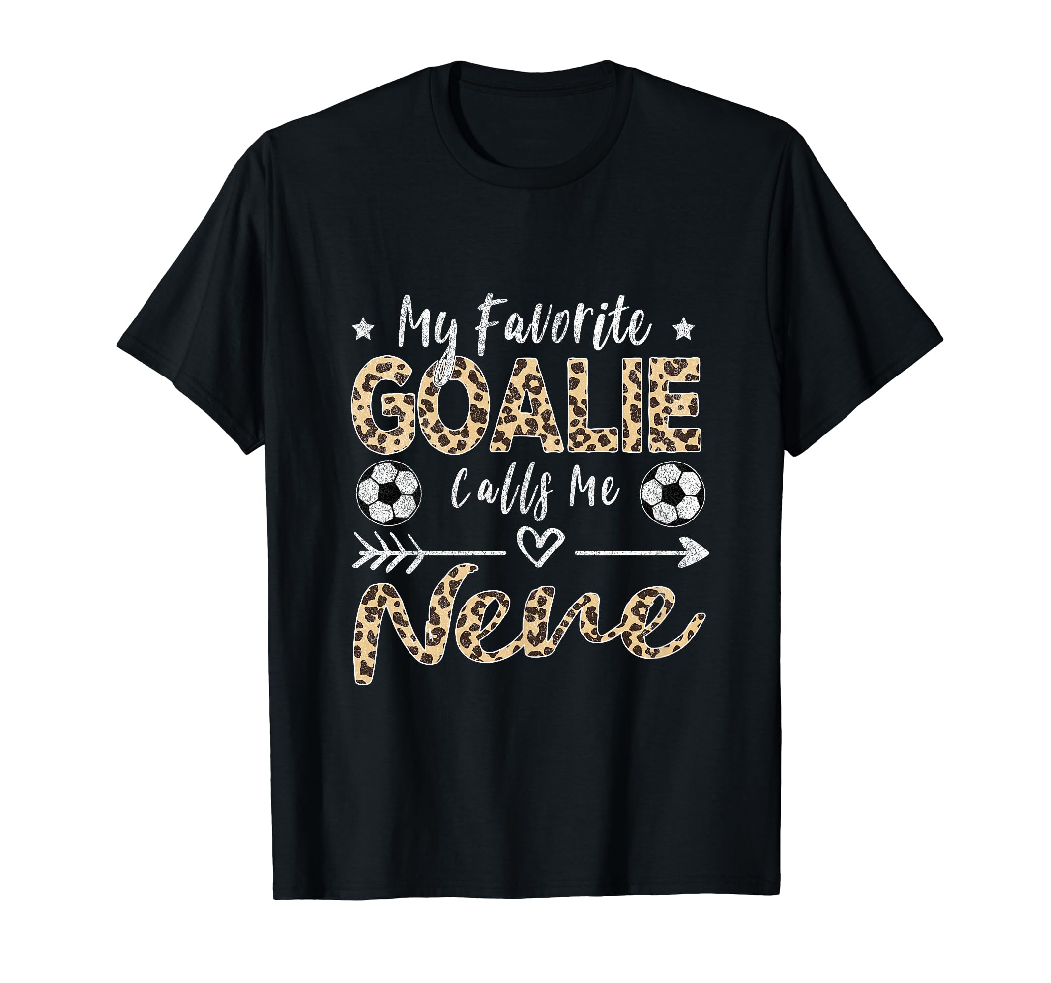 My Favorite Goalie Calls Me Nene Soccer T-Shirt - Graphic Print Unisex