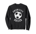 Union City Soccer Distressed 90S Sweatshirt - Fun Novelty Design for Adults