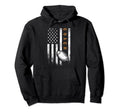 Football Coach American Flag Football Hoodie - Trendy Graphic for Adults