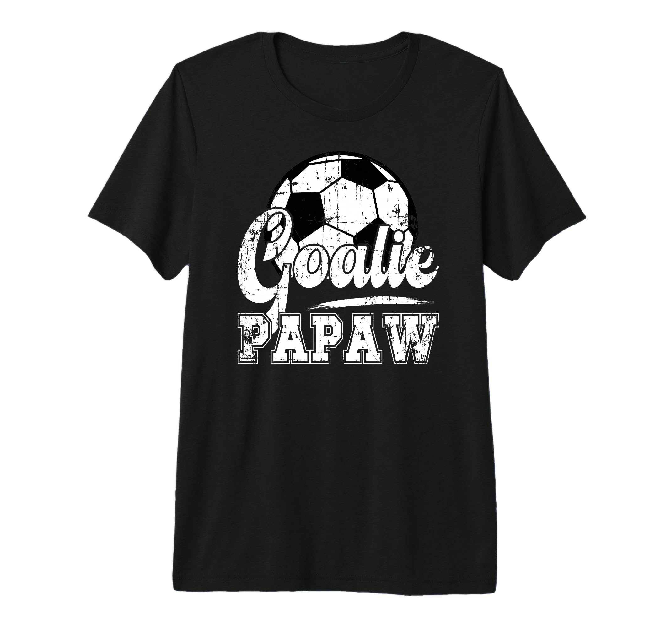 Mens Soccer Goalie Papaw Soccer T-Shirt - Fun Novelty Design Men Women
